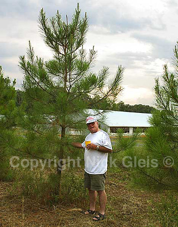 Larry with trees 1999